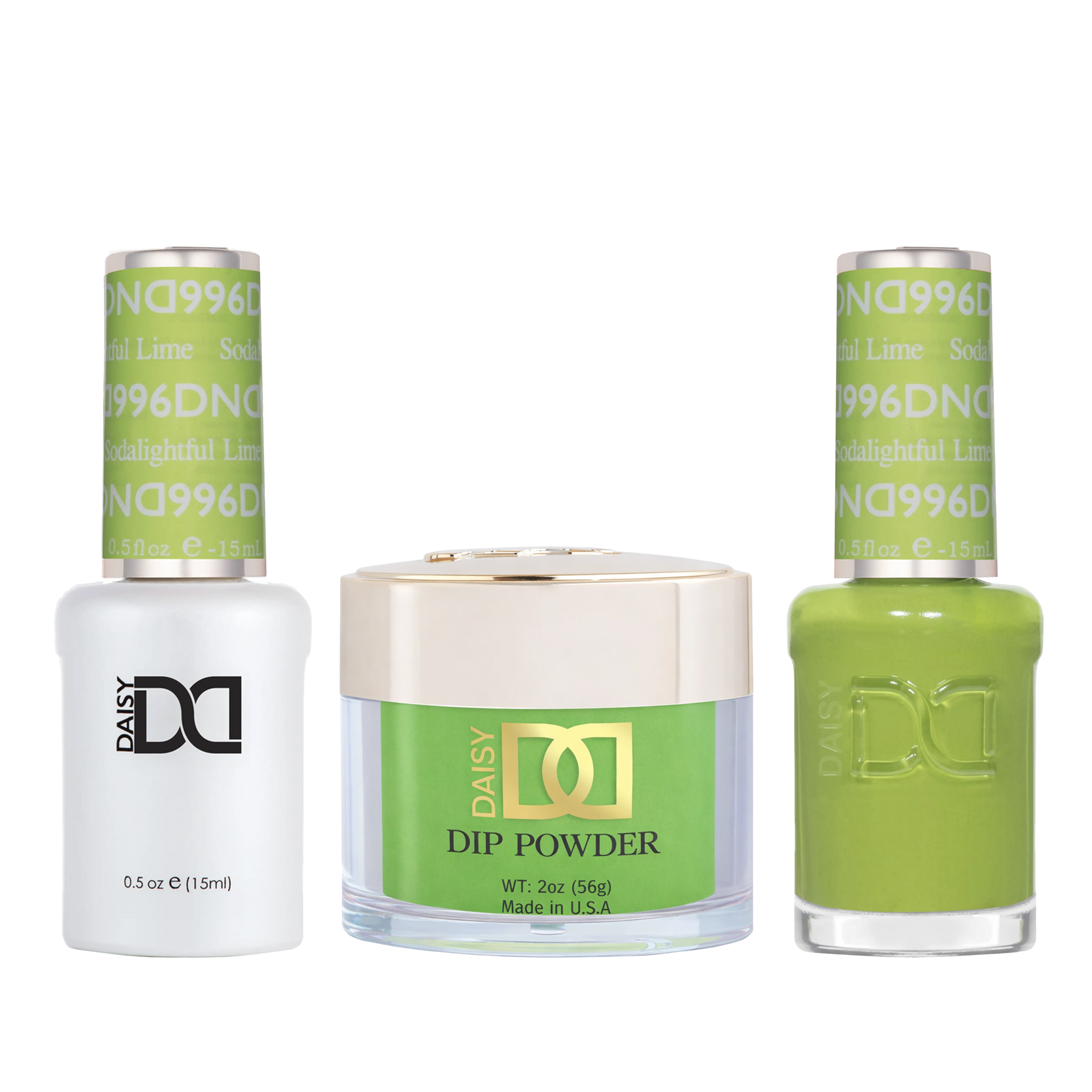 Dnd trio - 996 sodalightful lime - nail trio