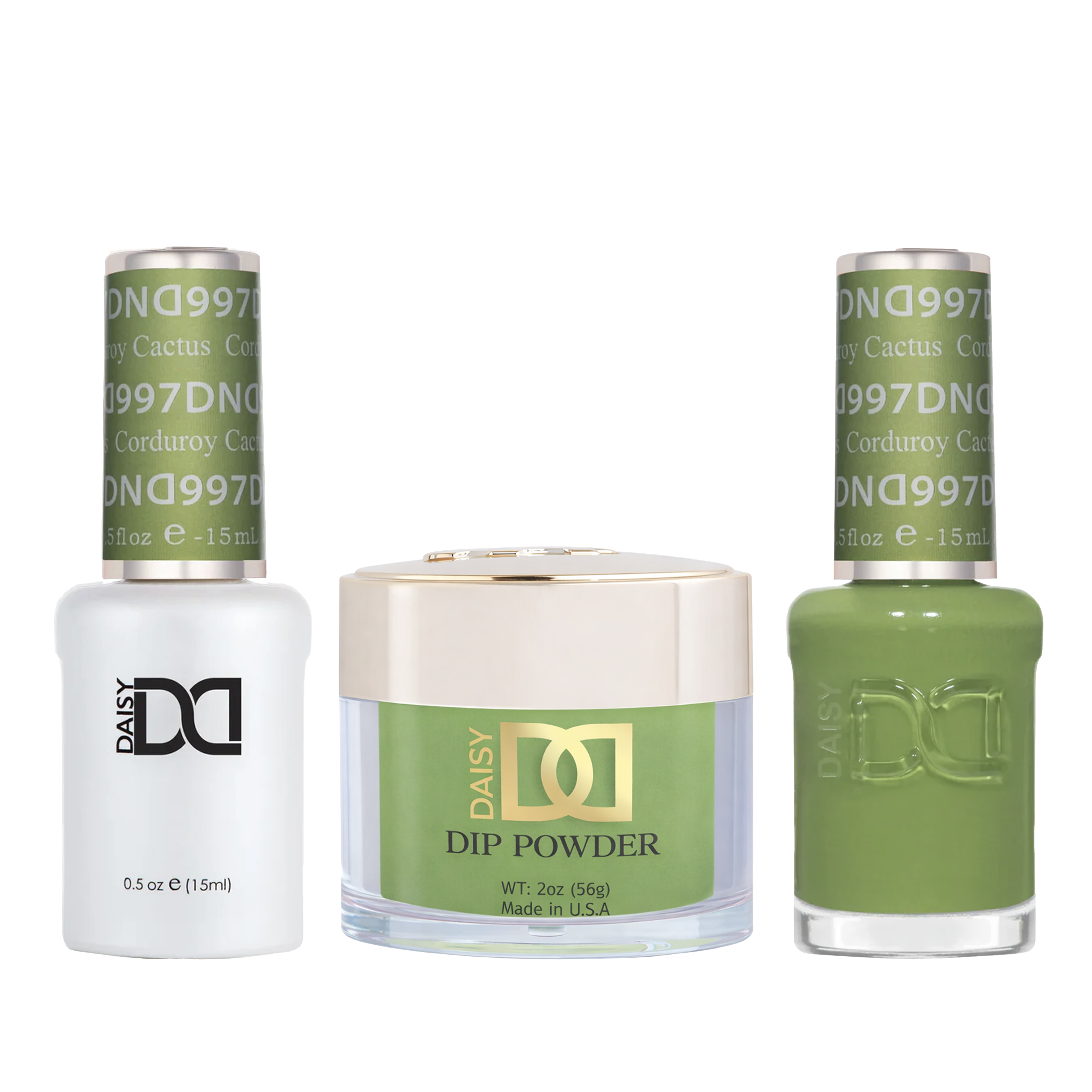 Dnd trio - 997 corduroy cactus - nail trio