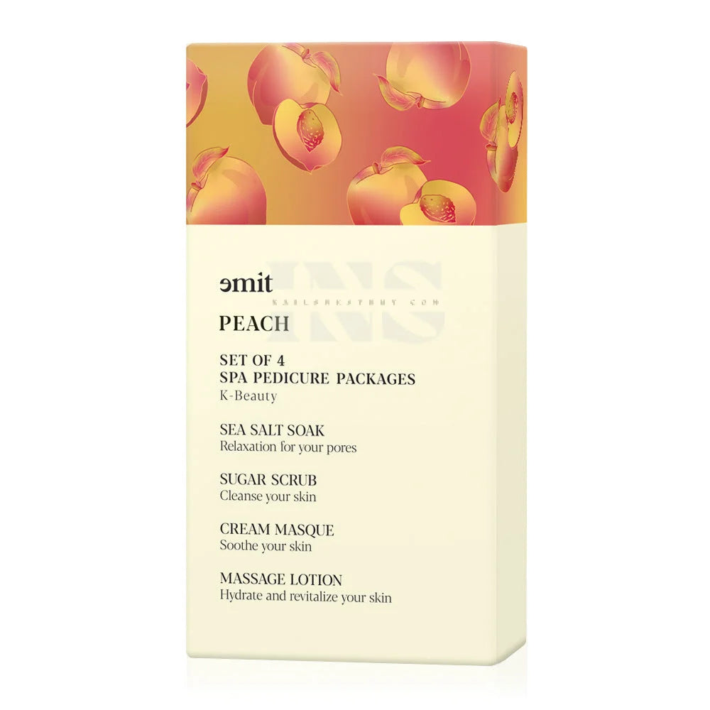 EMIT 4 Step Pedicure Peach SINGLE - Pedi Kit