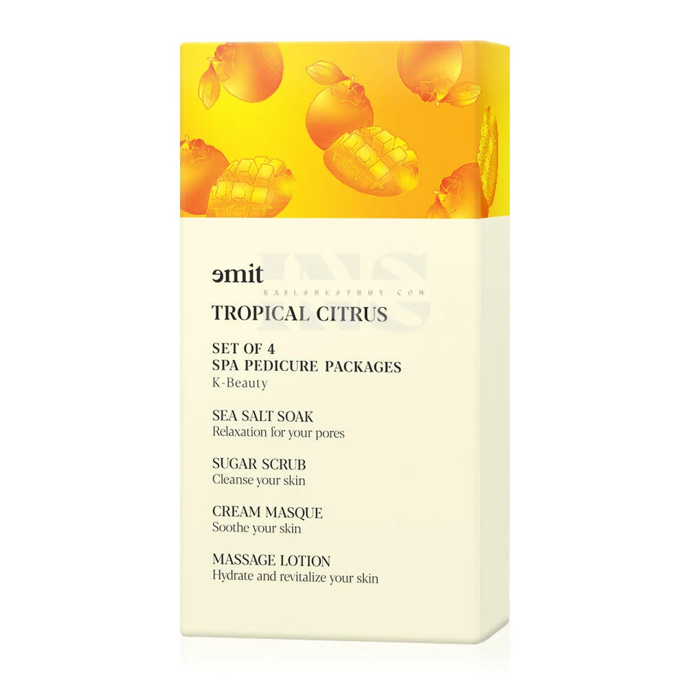 EMIT 4 Step Pedicure Tropical Citrus 100/CASE - Pedi Kit