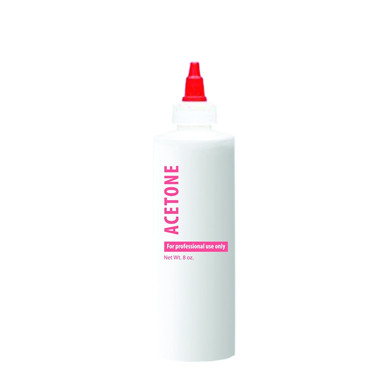 Empty Plastic Bottle Acetone - 16 oz