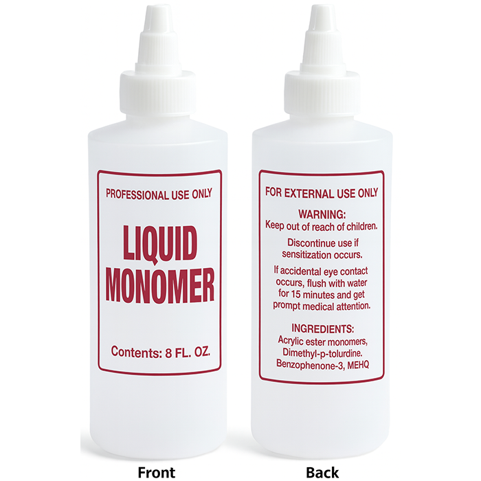 Empty plastic bottle liquid - 8 oz - container