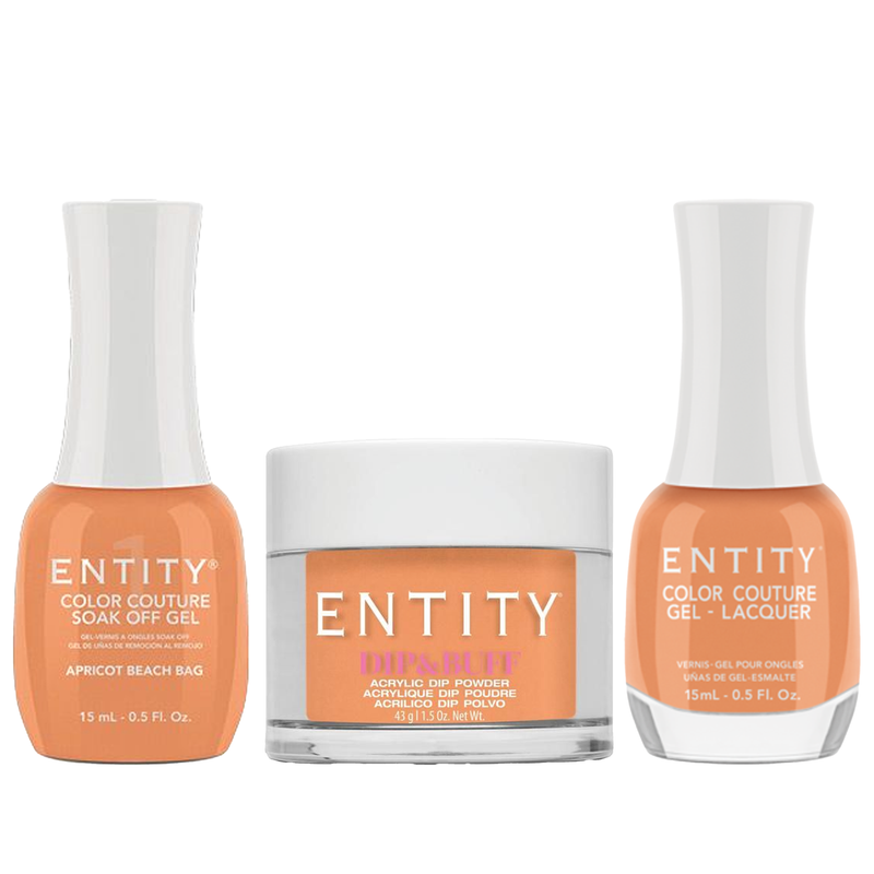 Entity trio - apricot beach bag 619 - gel polish