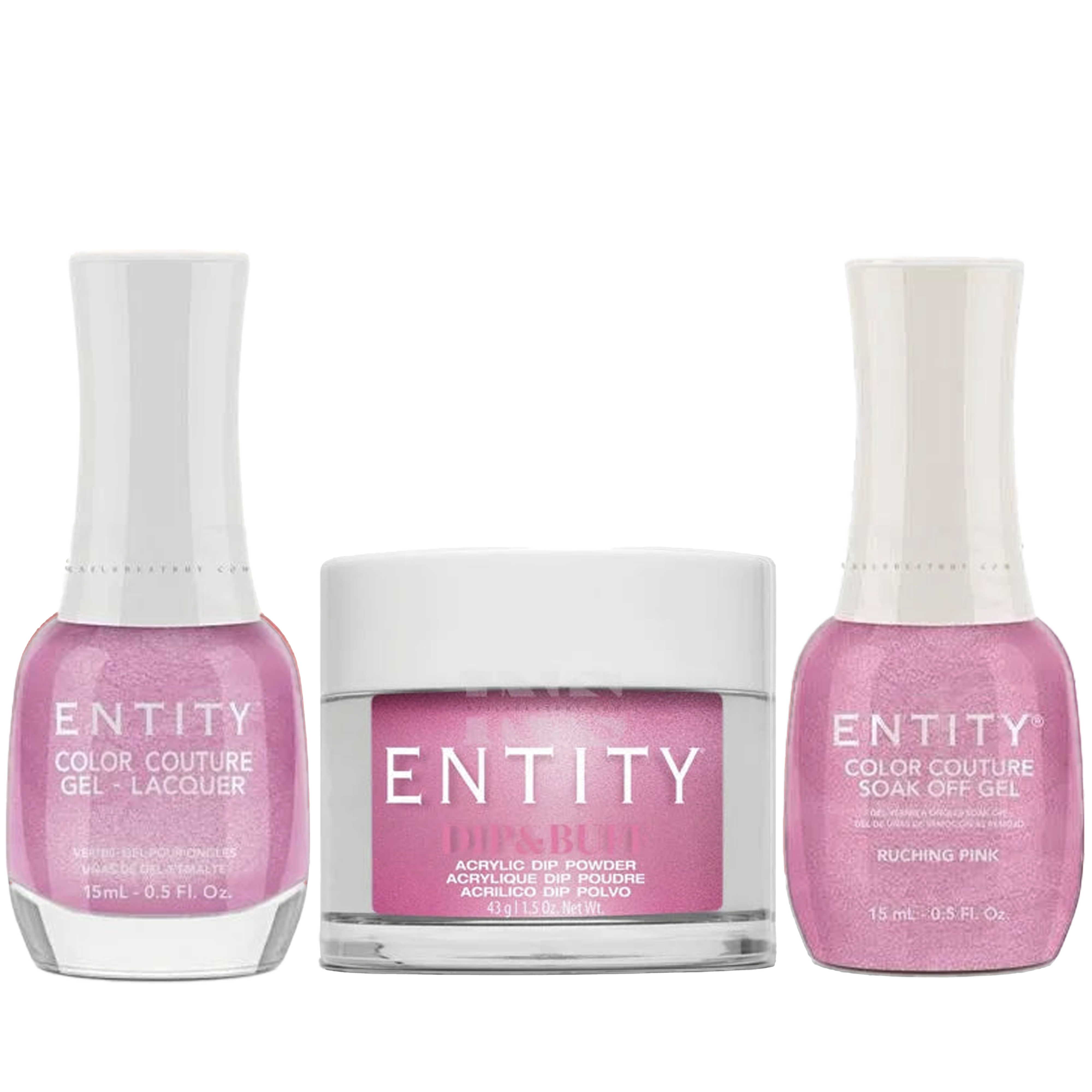 Entity trio - ruching pink 761 - gel polish