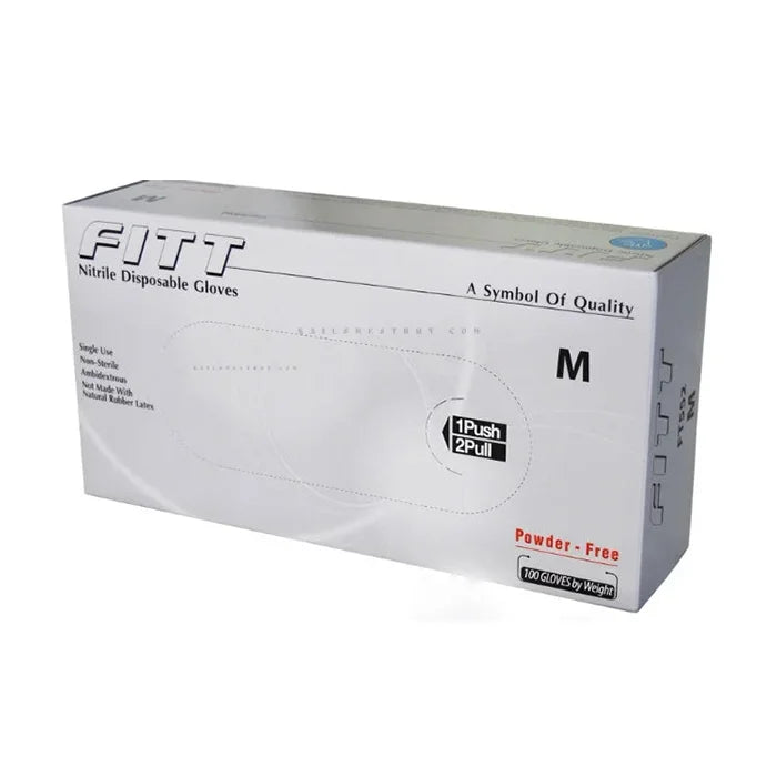 FITT NITRILE Gloves Medium 10/Box - Gloves