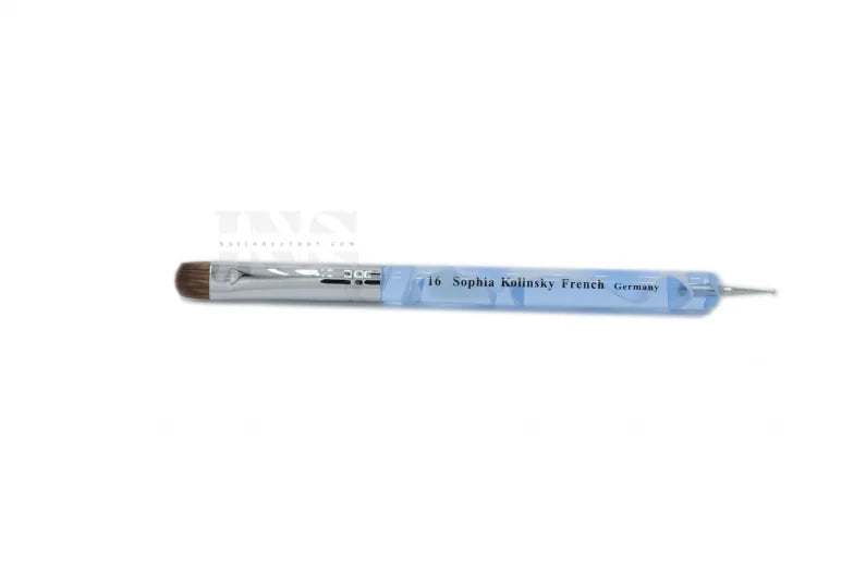French Blue Marble #16 - Nail Art Brush