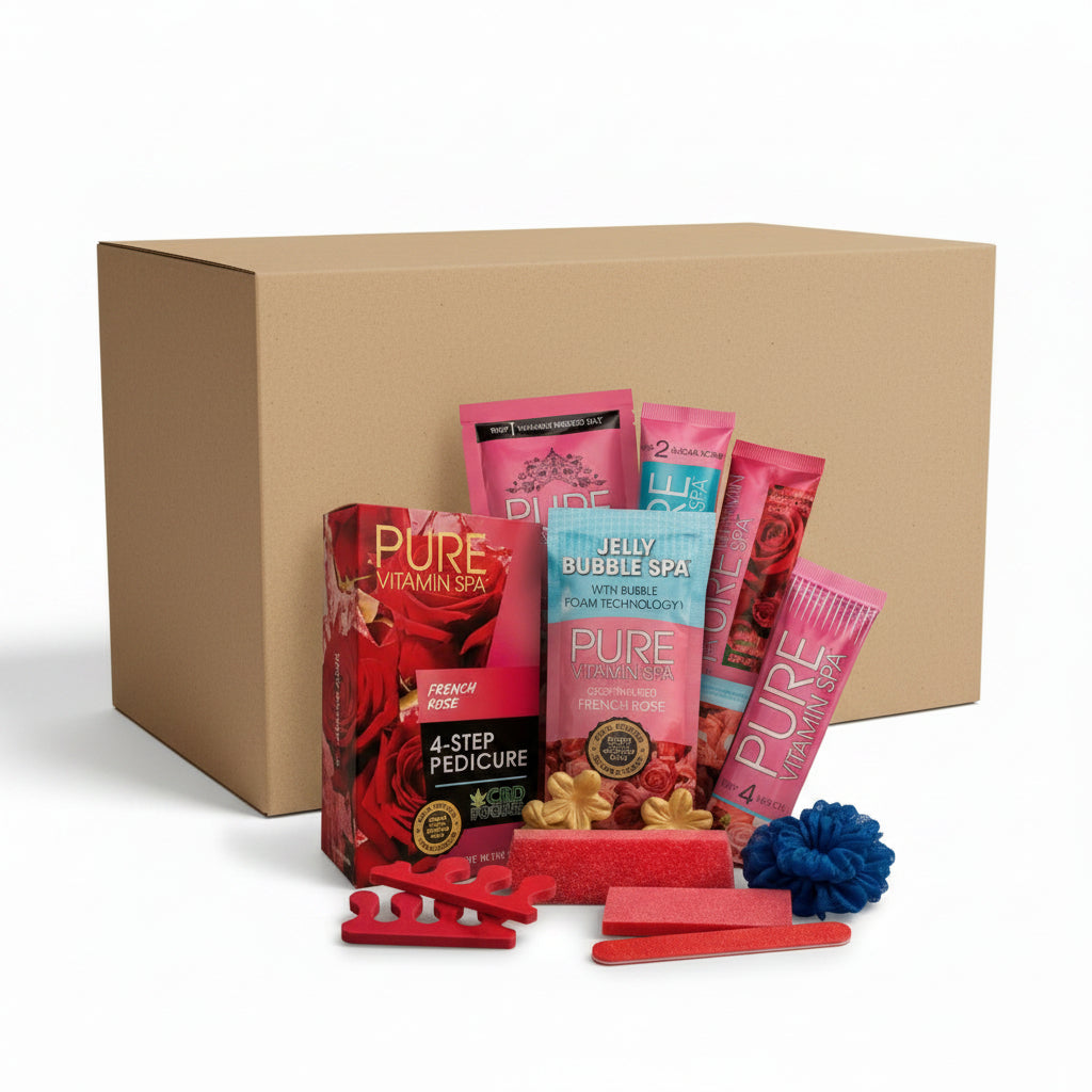 PURE Vitamin Spa 11-Step Pedicure Kit - French Rose