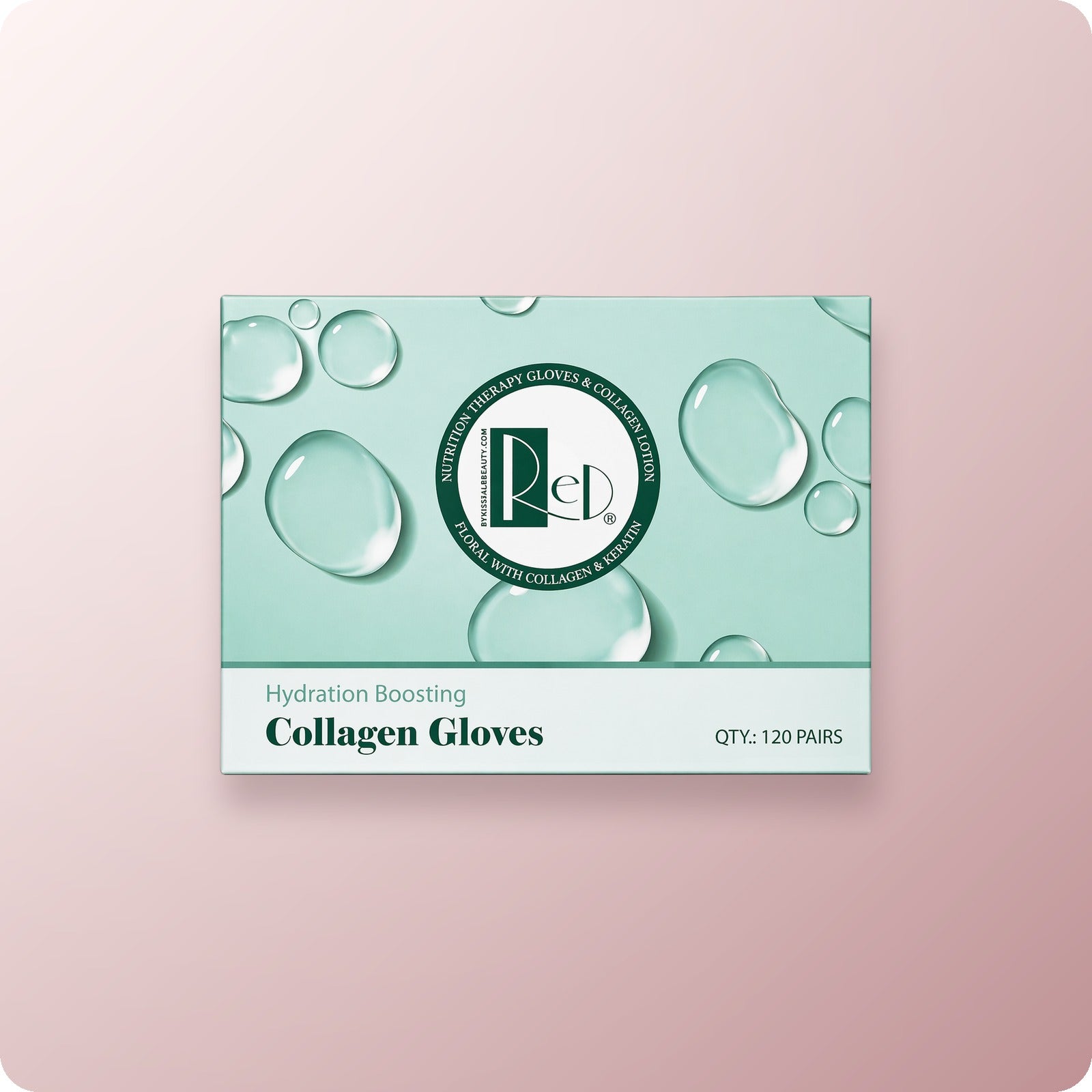 Red Collagen Mask Gloves - 120/Box