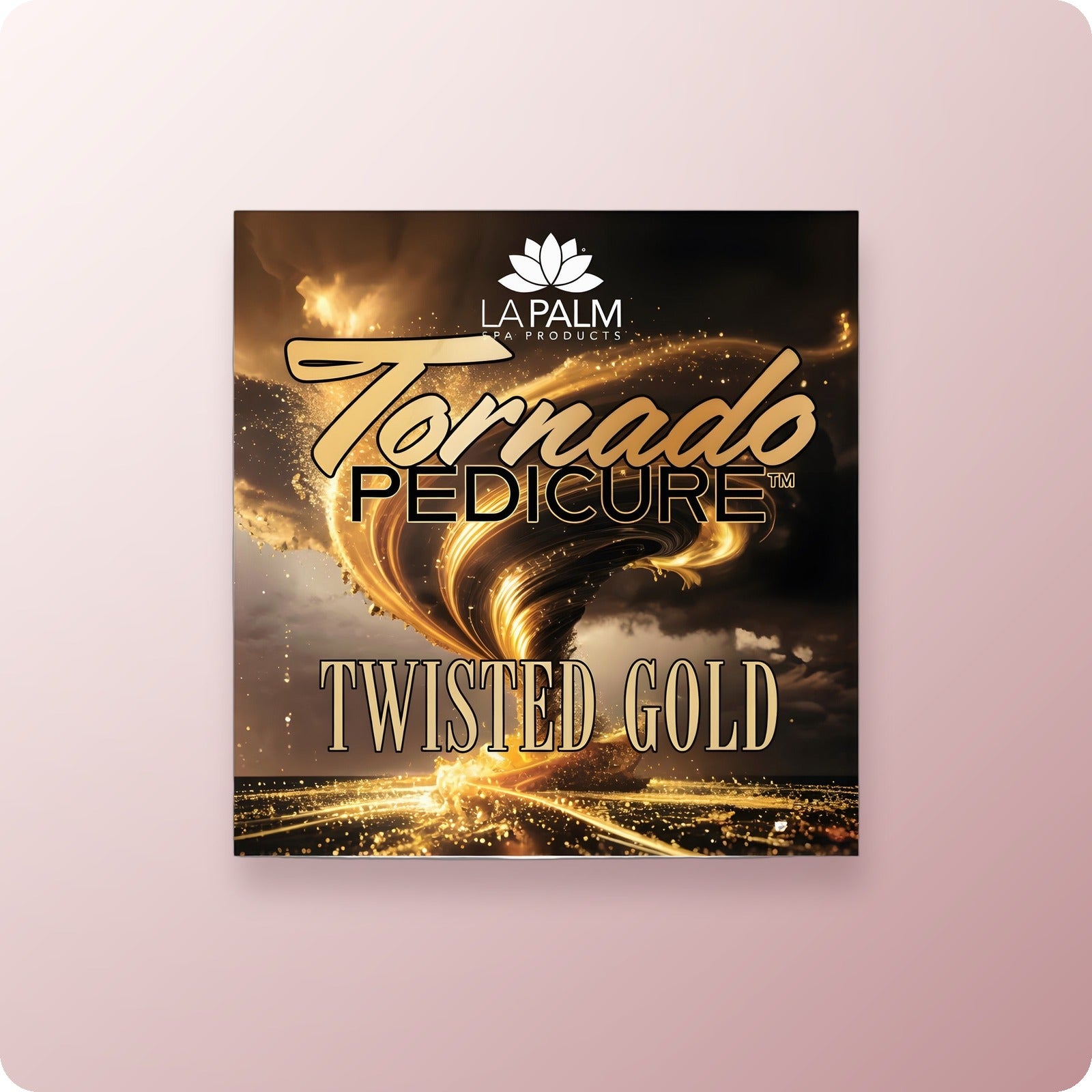 LA PALM Tornado 5 Step Pedicure Twisted Gold - Single