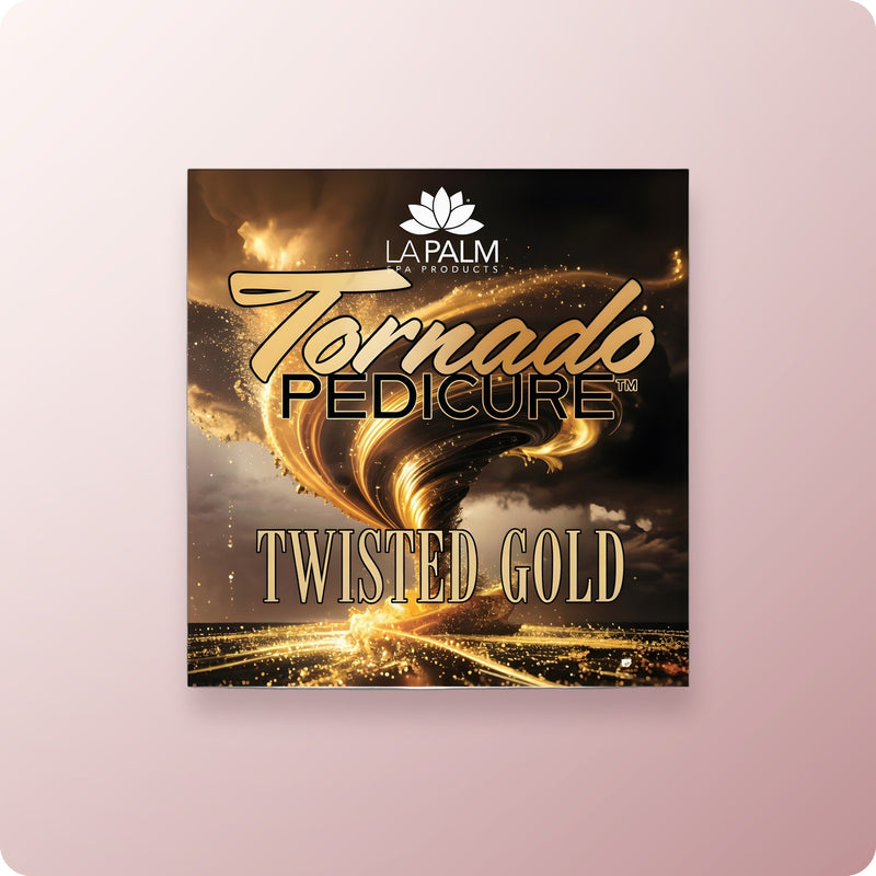 LA PALM Tornado 5 Step Pedicure Twisted Gold - Single