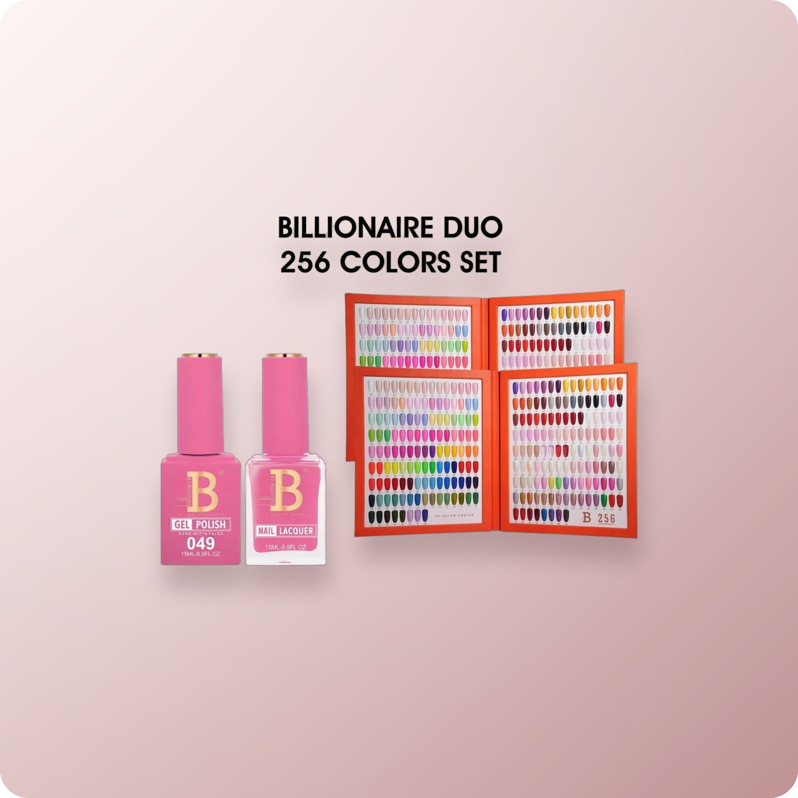 Billionaire Duo Gel & Lacquer - Imperial Collection Full Set 256 Colors (W2)