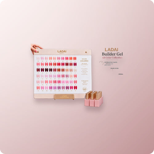 LADAI Builder Gel in a Bottle 60 Color Collection