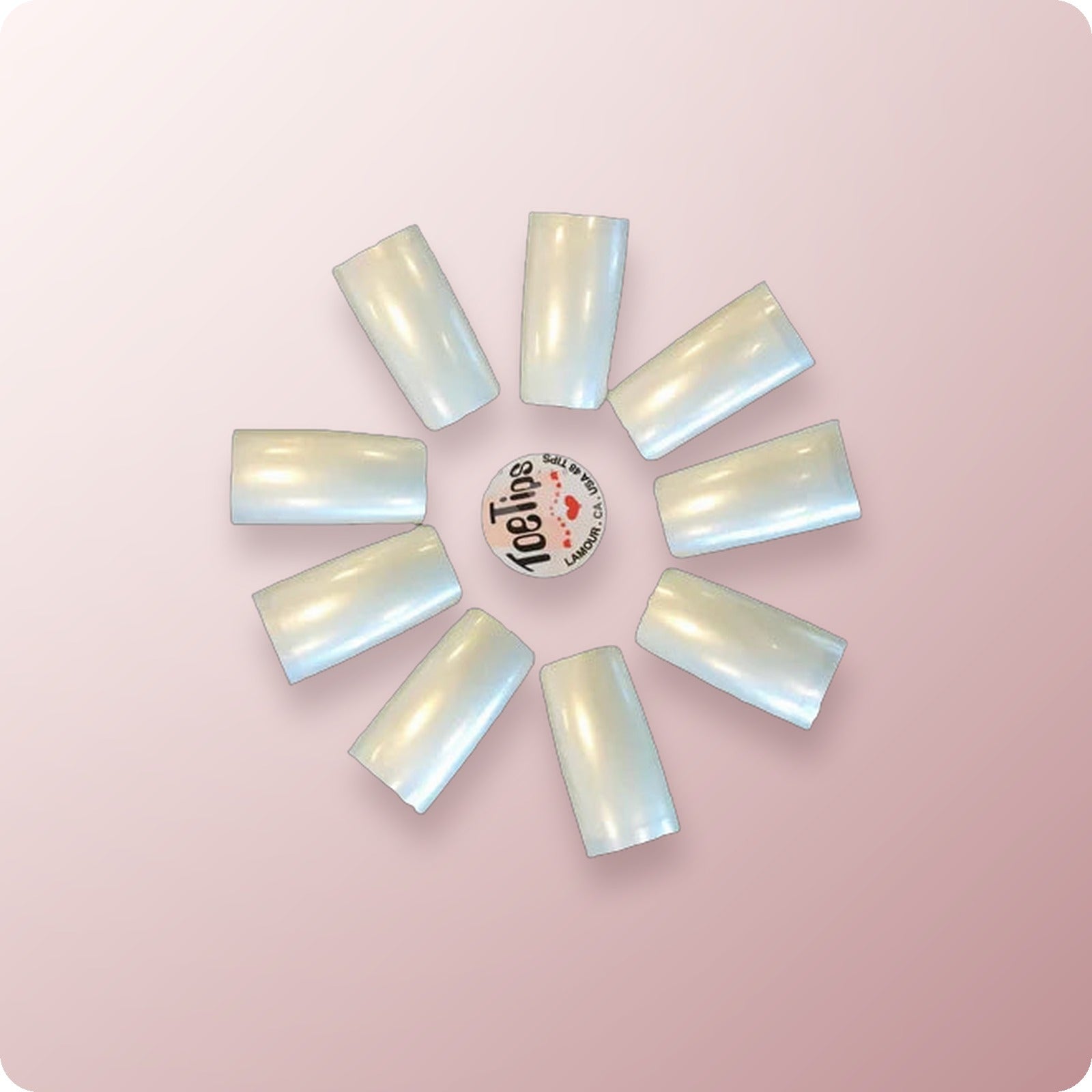 #00 LAMOUR Toe Tips Pearl 50 pcs
