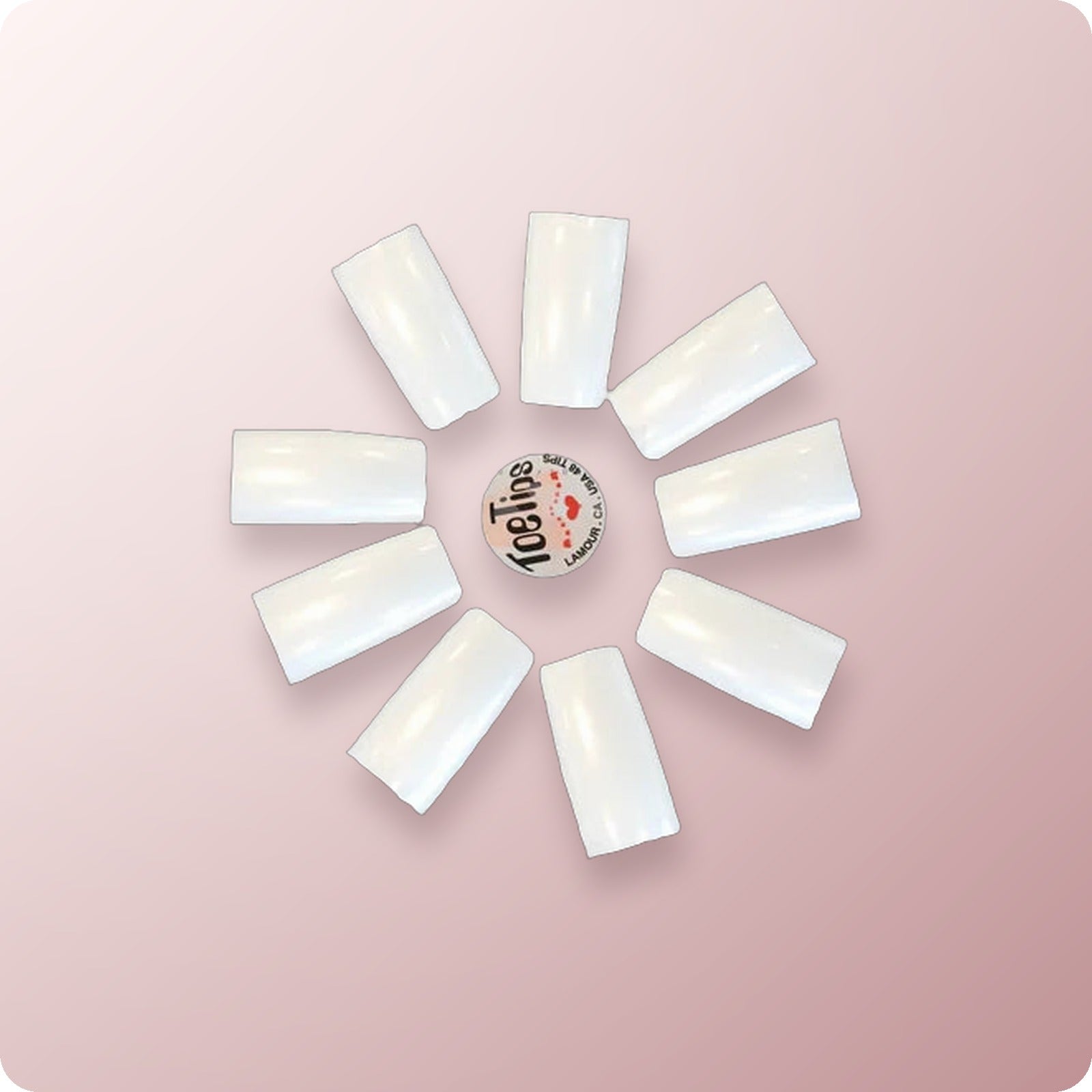 #00 LAMOUR Toe Tips French 50 pcs