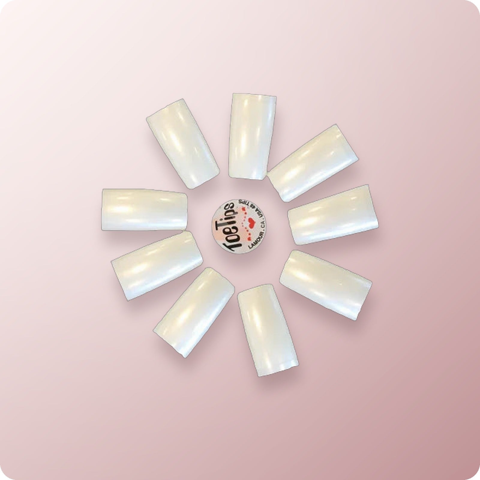 #00 LAMOUR Toe Tips Natural 50 pcs