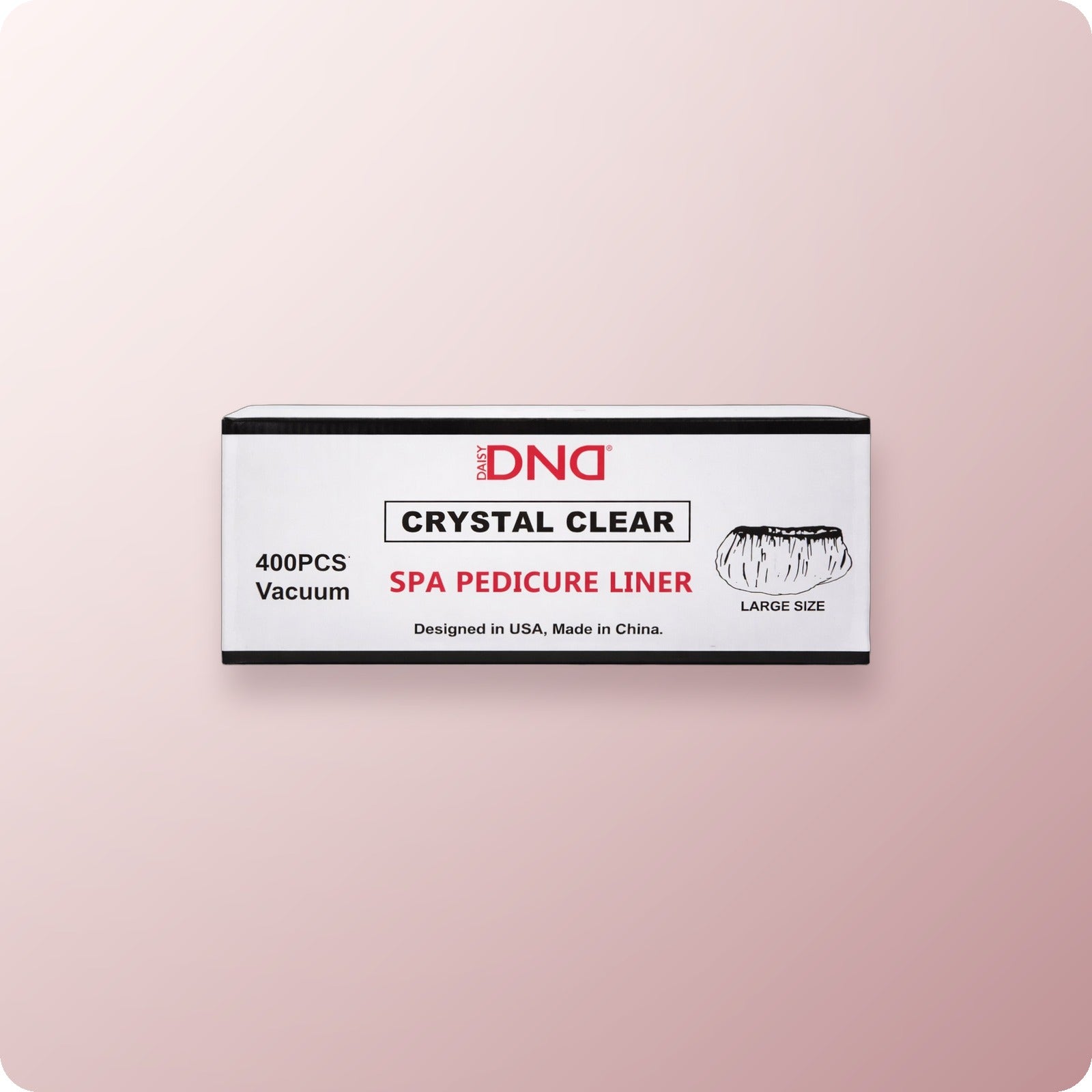 DND Disposable Pedicure Liner Clear 400/Box