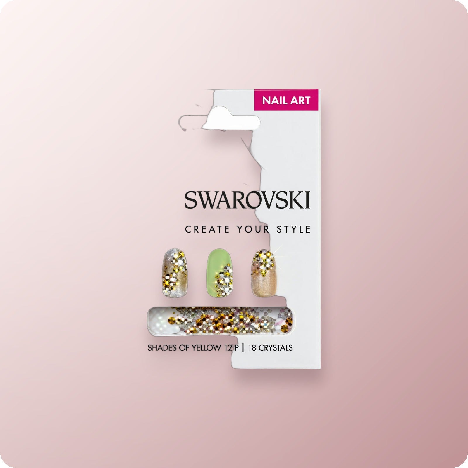 SWAROVSKI Nail Art Yellow SS 7 (58 Crystals)