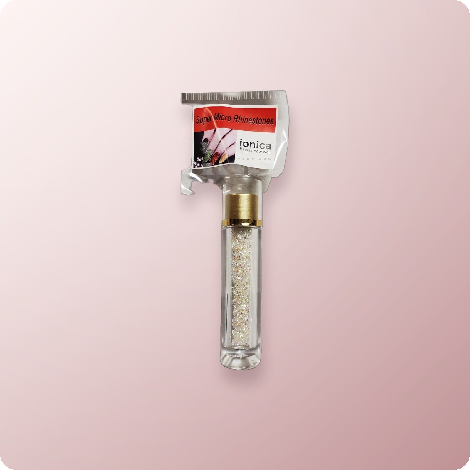 IONICA Micro Rhinestones Bottle Gold Base #2