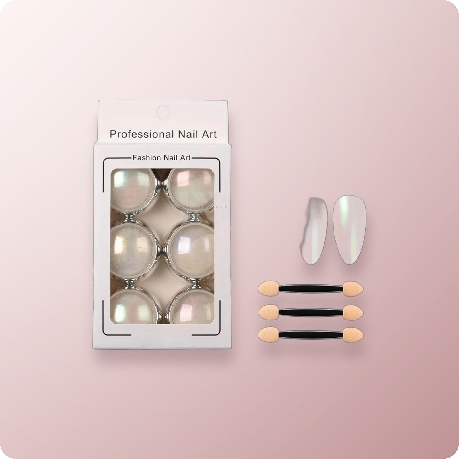 White Mirror Chrome 6/Set