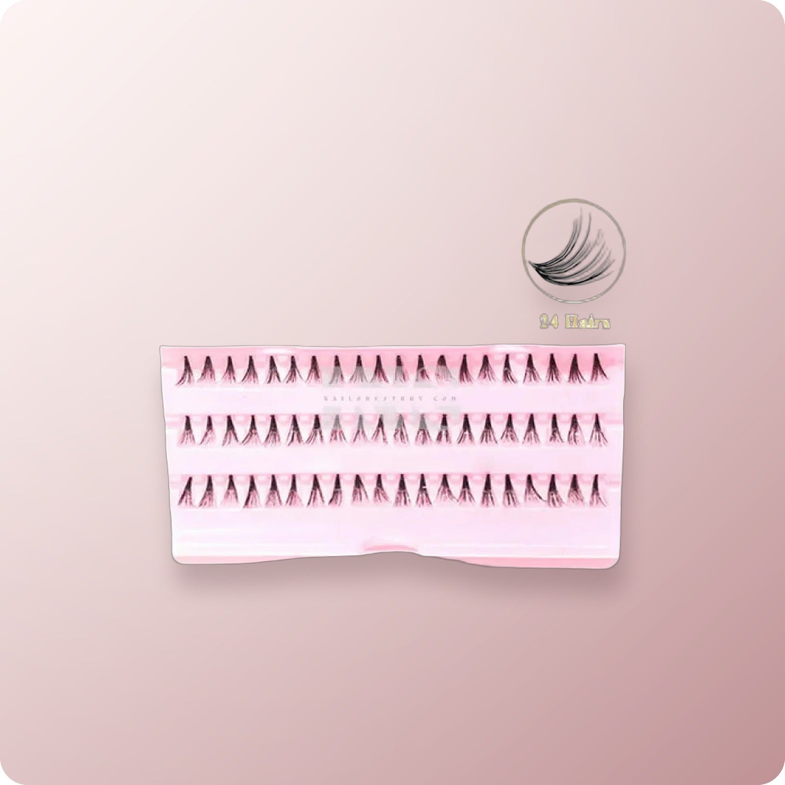 iLASH NATURAL 24 Hairs Knot Free Lashes LONG 40 Trays/Box