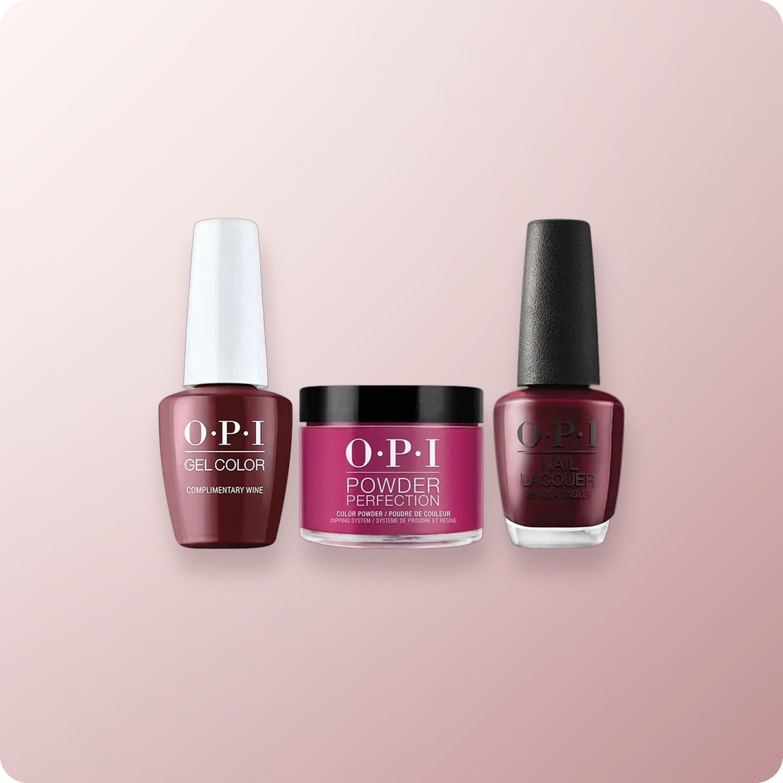 OPI Trio - Complimentary Wine DP MI12