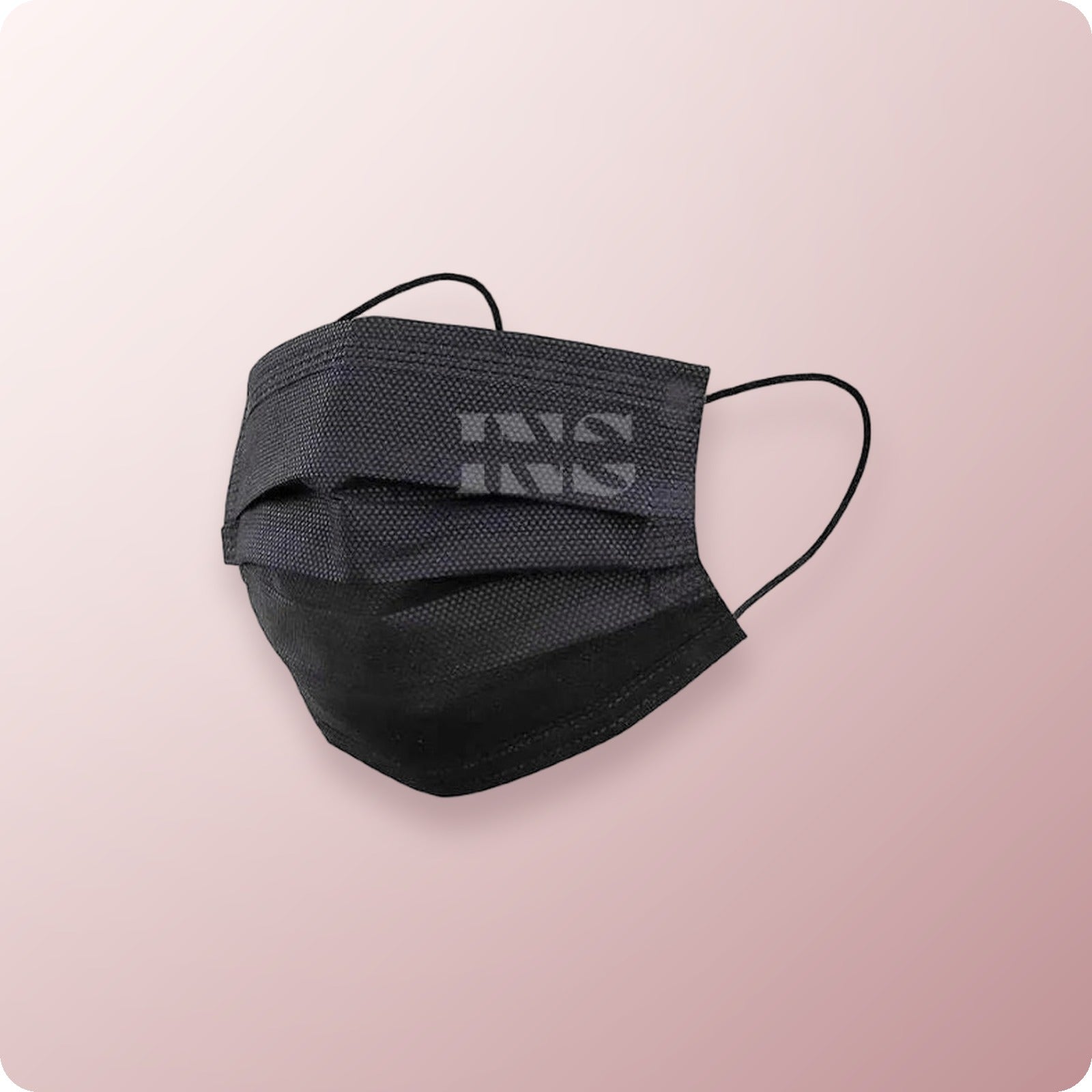 Disposable Face Mask Black 3 Layers - 50/box