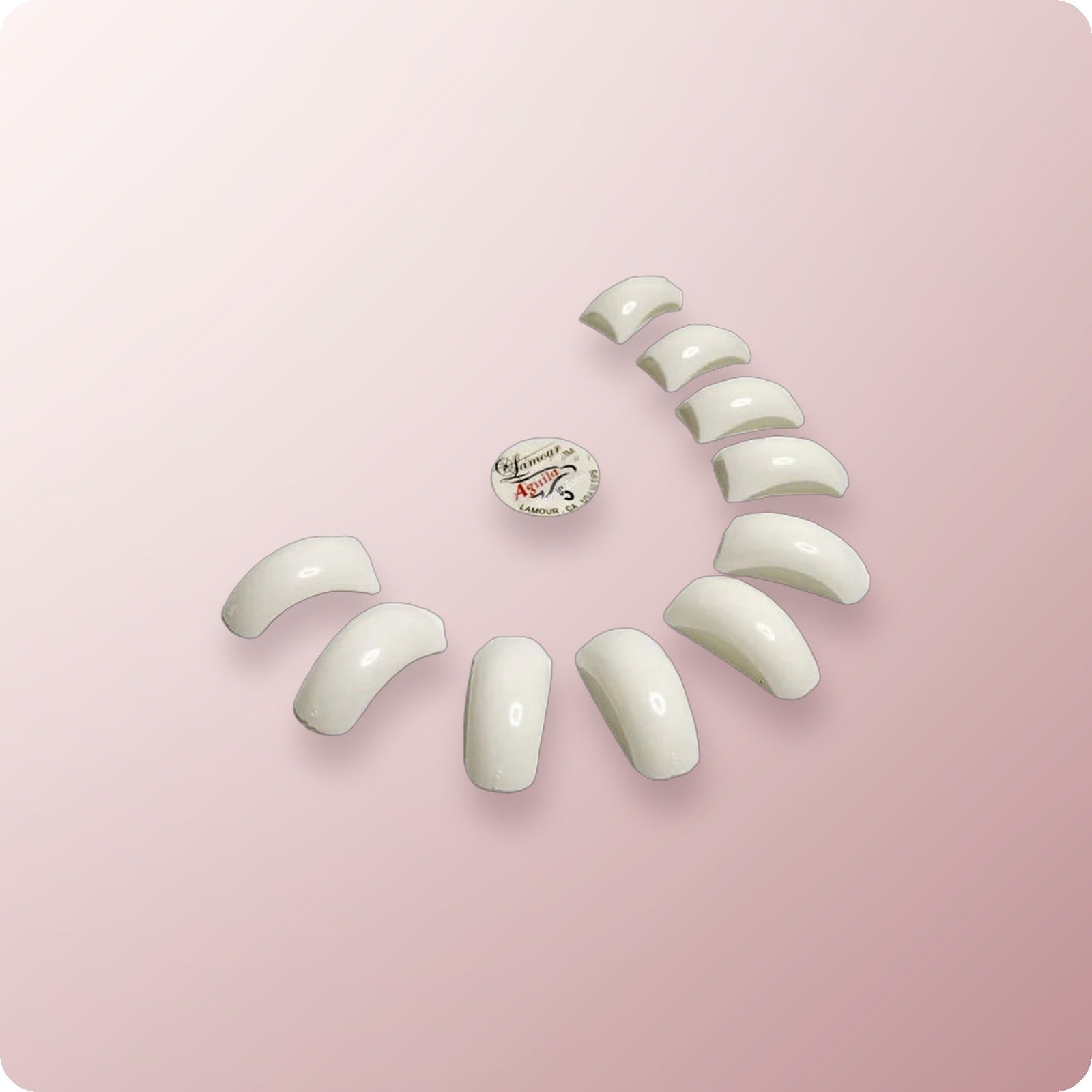 #3 LAMOUR Tips Aguila French 50 pcs (10 pcks)