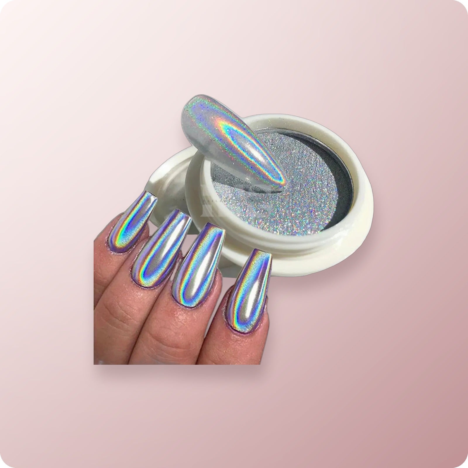 Holographic Chrome Silver Powder