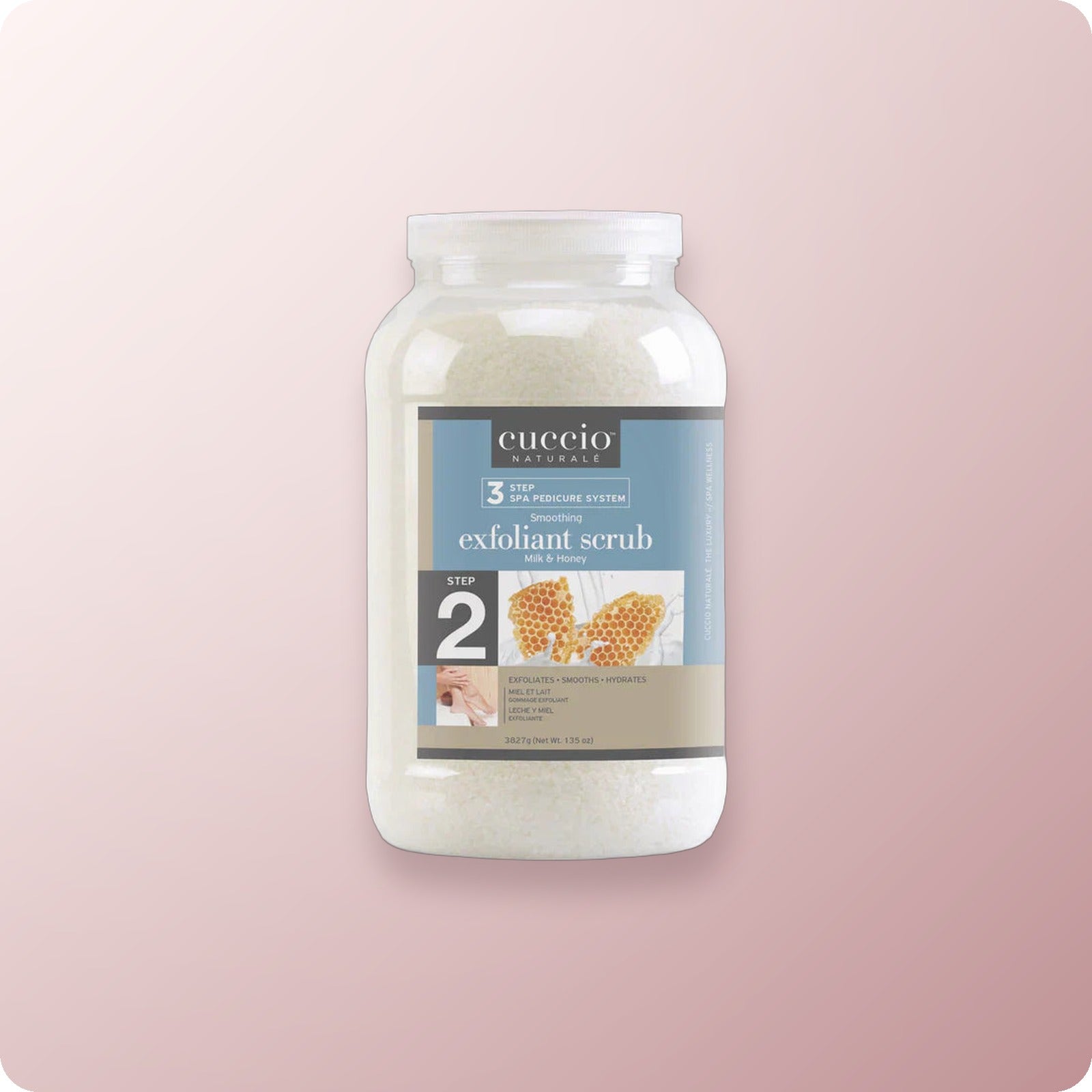 Cuccio Step #2 Milk & Honey Smoothing Exfoliant Scrub Gallon