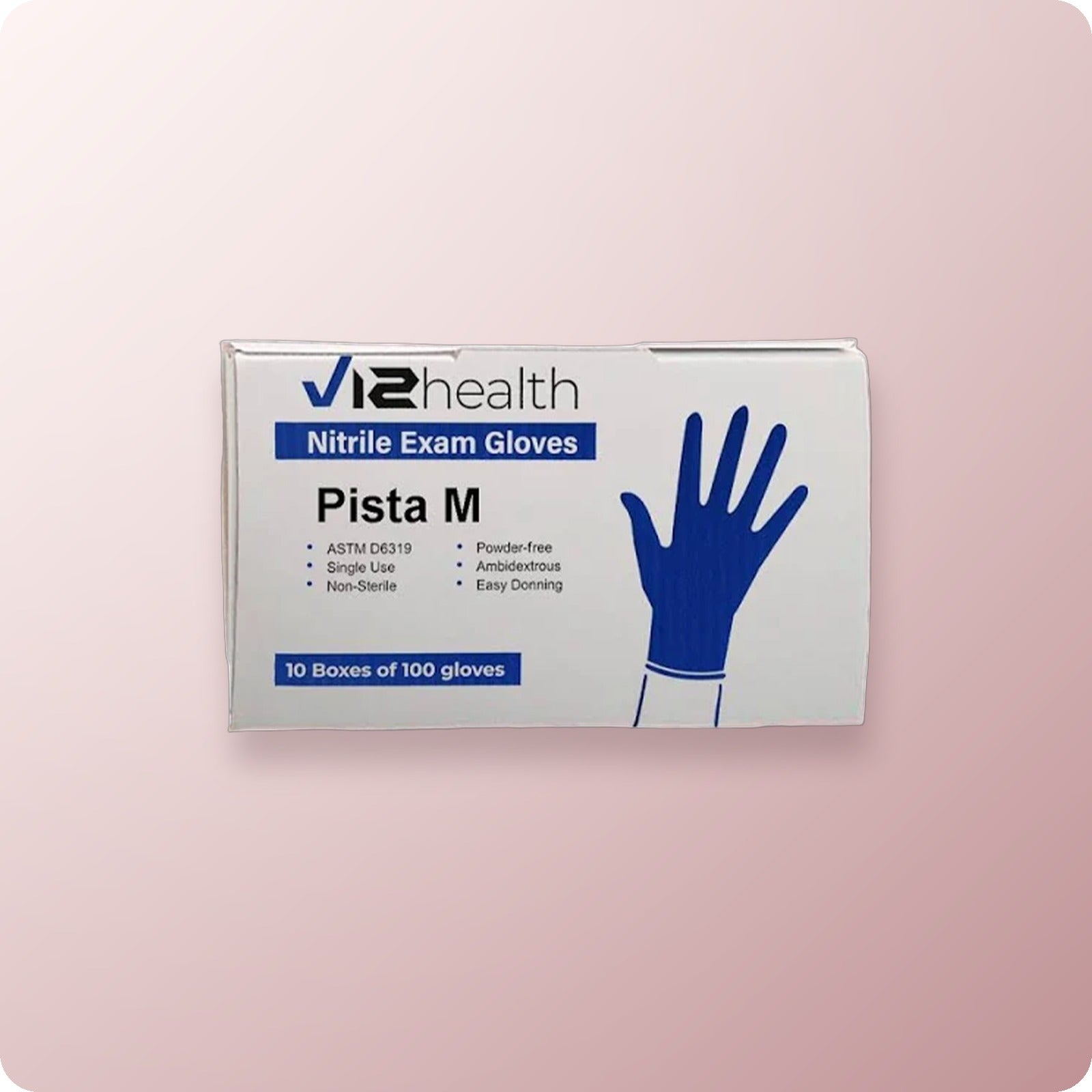 V12 Nitrile Exam Gloves Medium