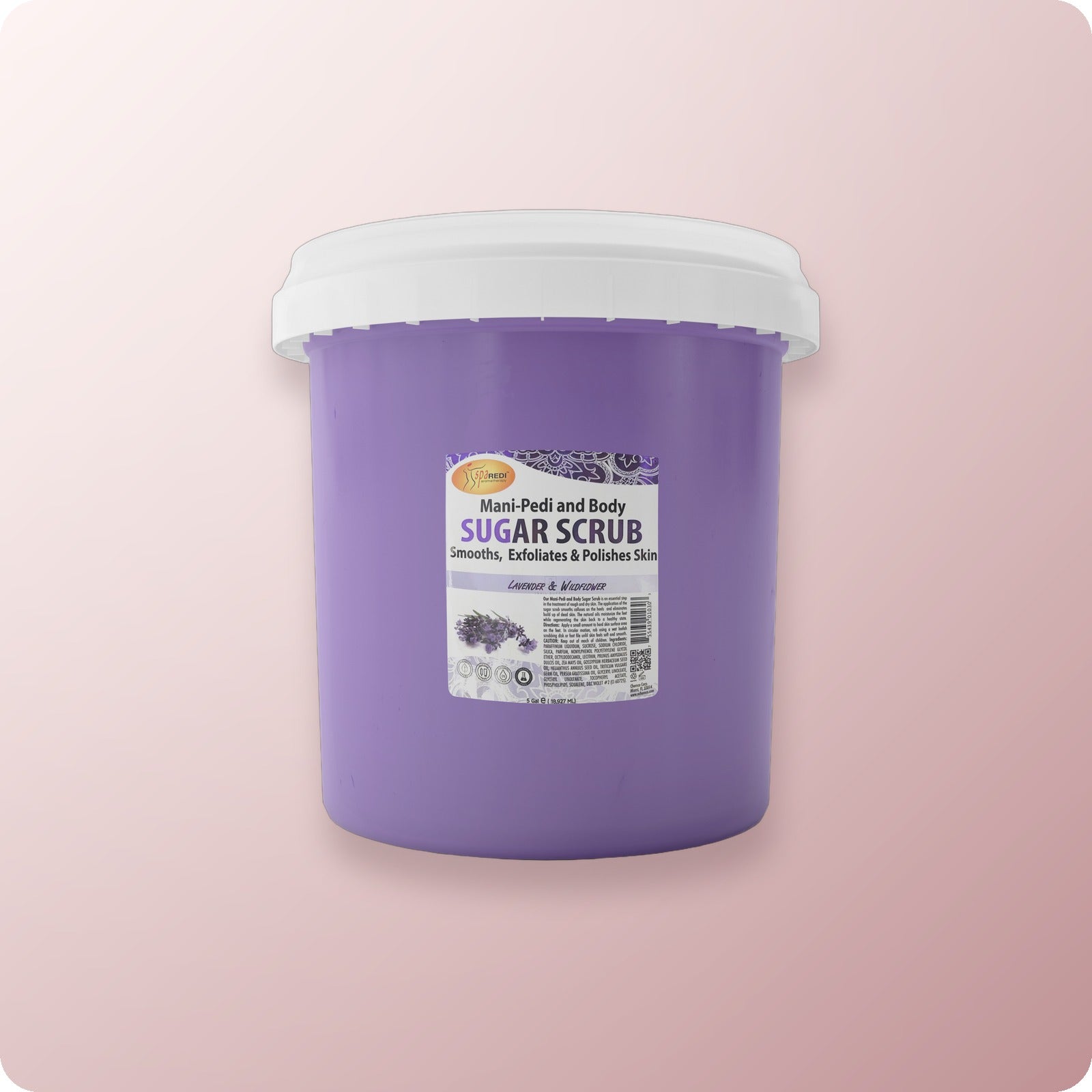 SPA REDI Sugar Scrub Lavender & Wildflower Bucket