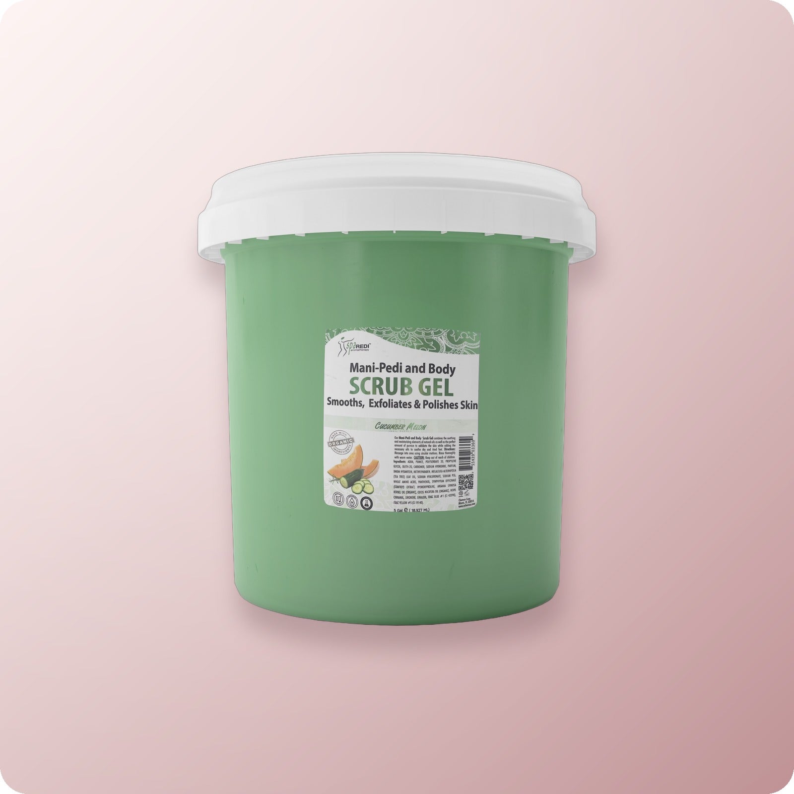 SPA REDI Scrub Gel Cucumber Melon Bucket
