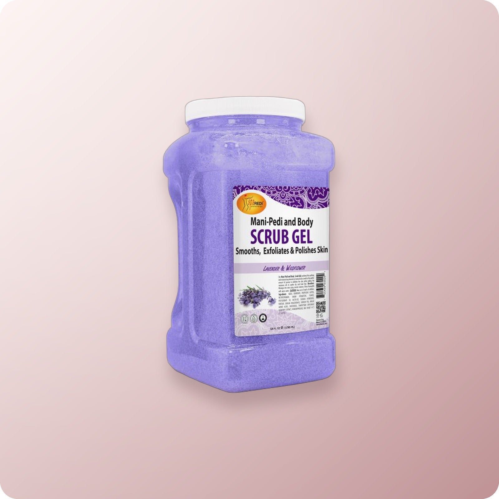 SPA REDI Scrub Gel Lavender & Wildflower Gallon 4/Box