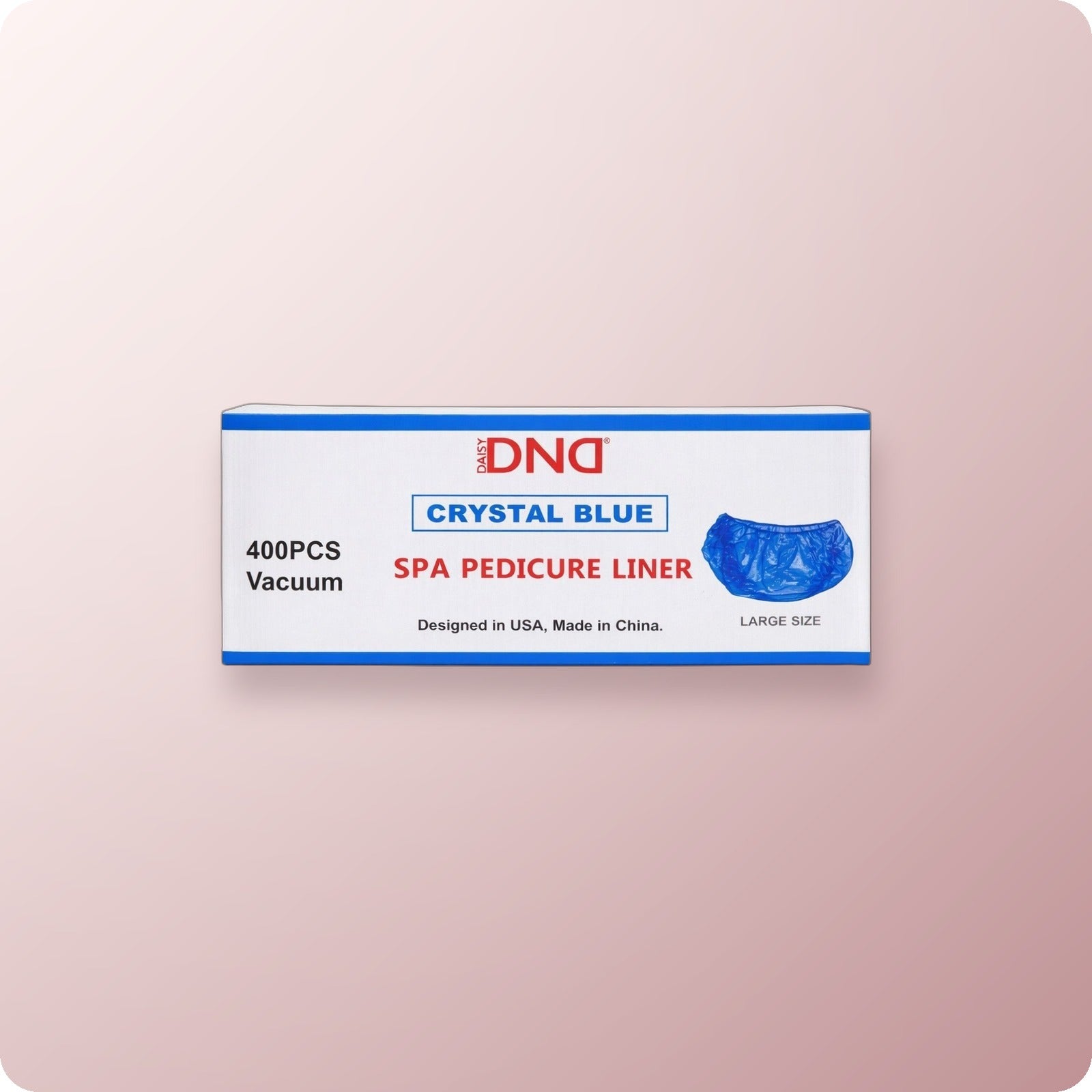 DND Disposable Pedicure Liner Blue 400/Box