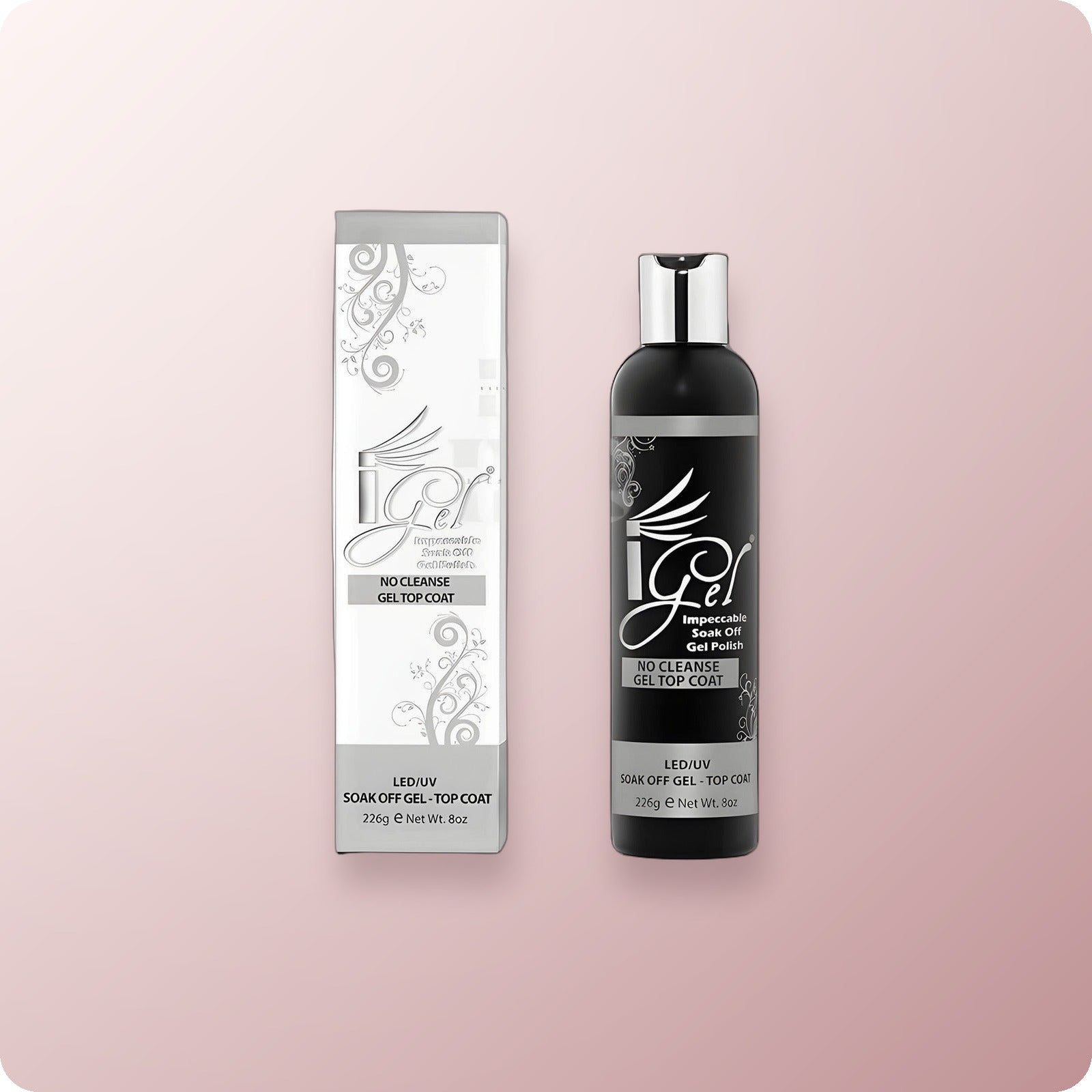 iGEL UV/LED Non-Cleanse Gel Top Coat REFILL 8 oz
