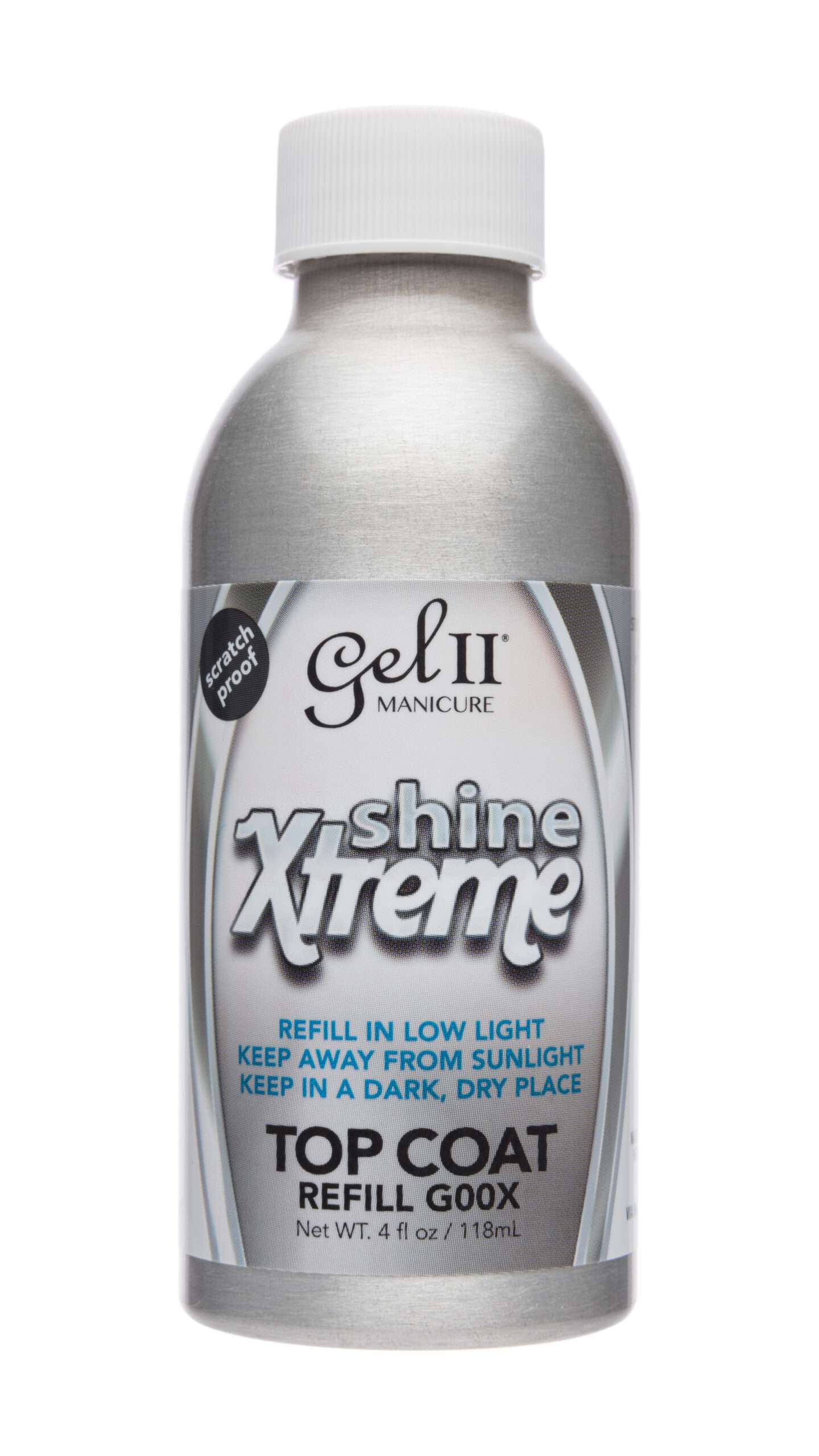 Gel ii xtreme shine gel top coat refill bottle