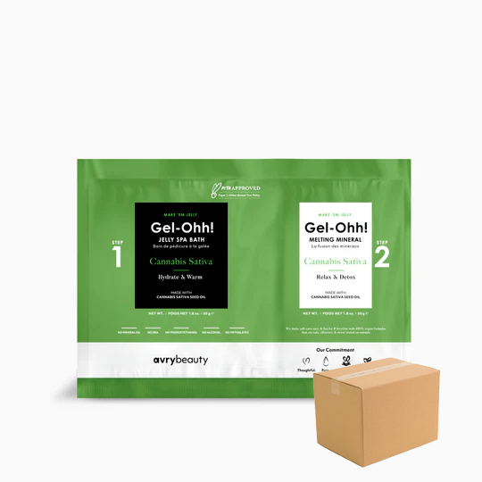 Gel-ohh! Jelly spa pedi 120/case - hemp extract seed oil