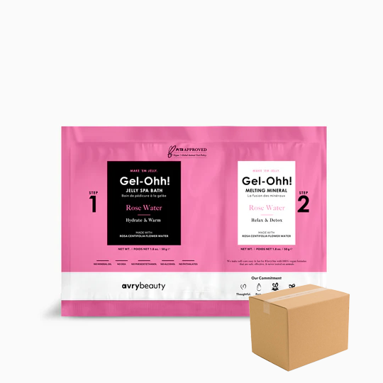 Gel-ohh! Jelly spa pedi 120/case - rose