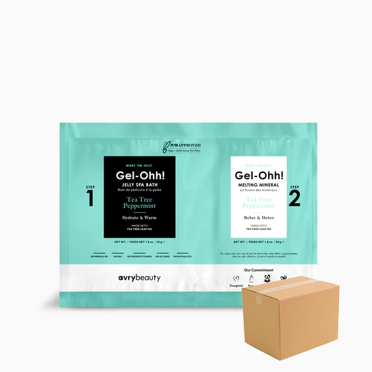 Gel-ohh! Jelly spa pedi 120/case - tea tree & peppermint
