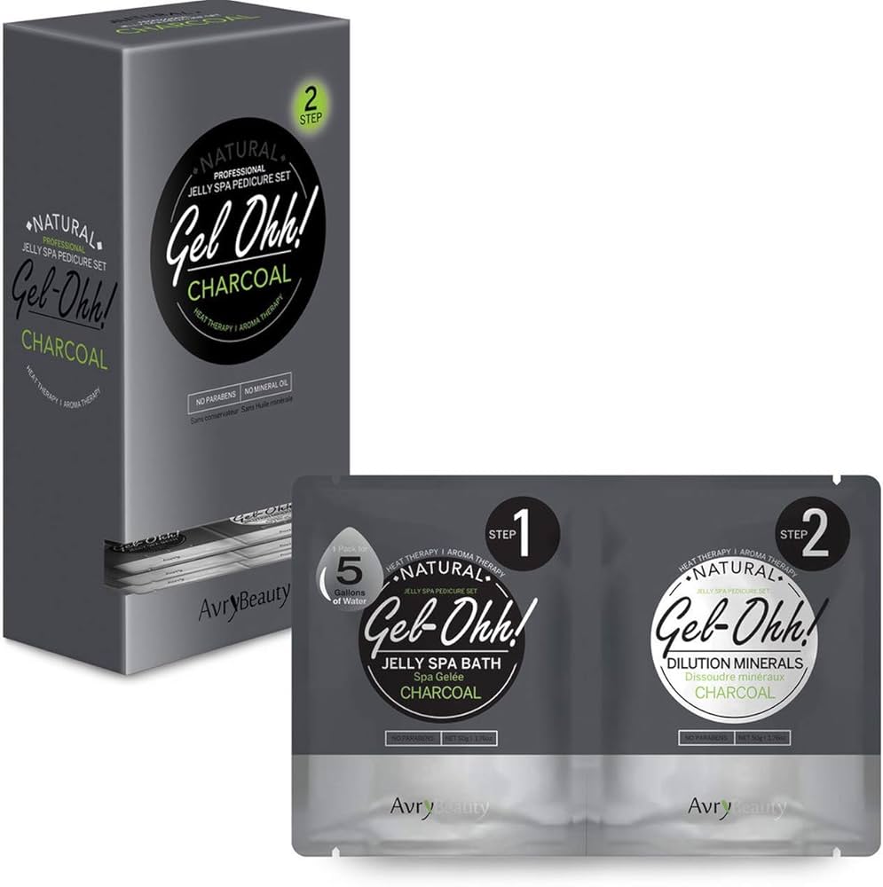 Gel-ohh! Jelly spa pedi 30/box - charcoal - pedicure kit