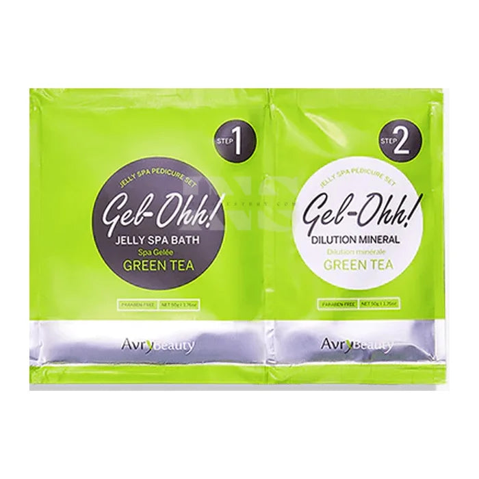 Gel-ohh! Jelly spa pedi 30/box - green tea - pedicure kit