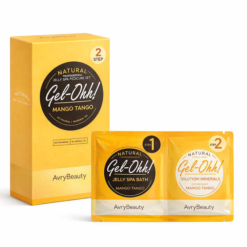Gel-ohh! Jelly spa pedi 30/box - mango - pedicure kit