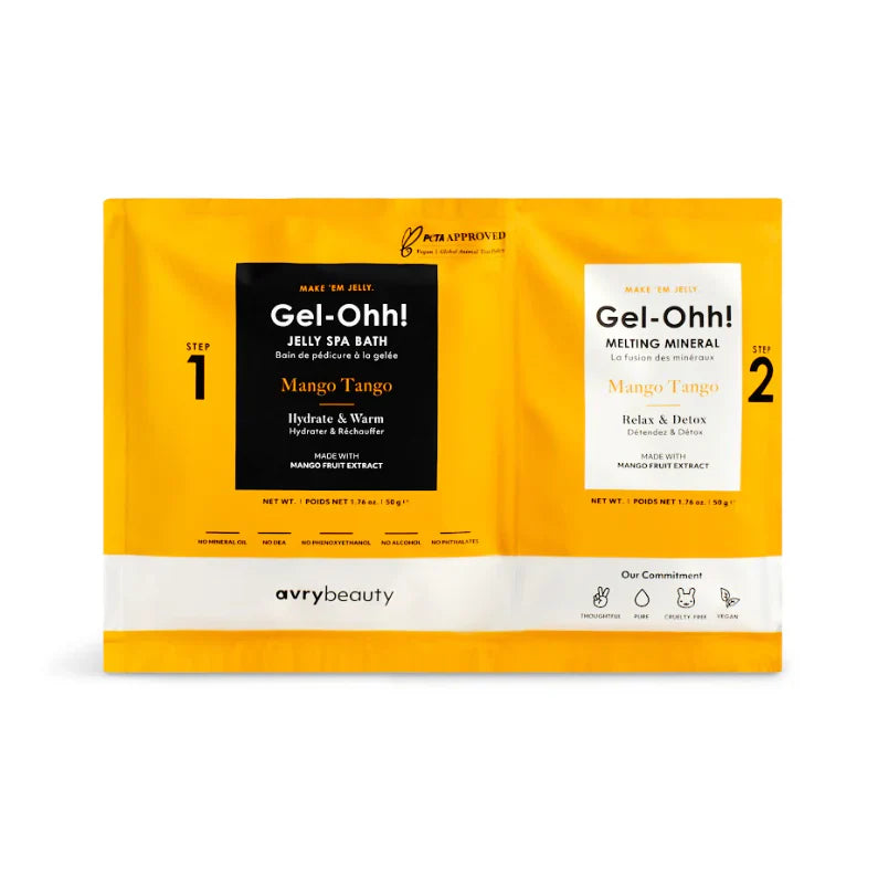 Gel-ohh! Jelly spa pedi 30/box - mango - pedicure kit