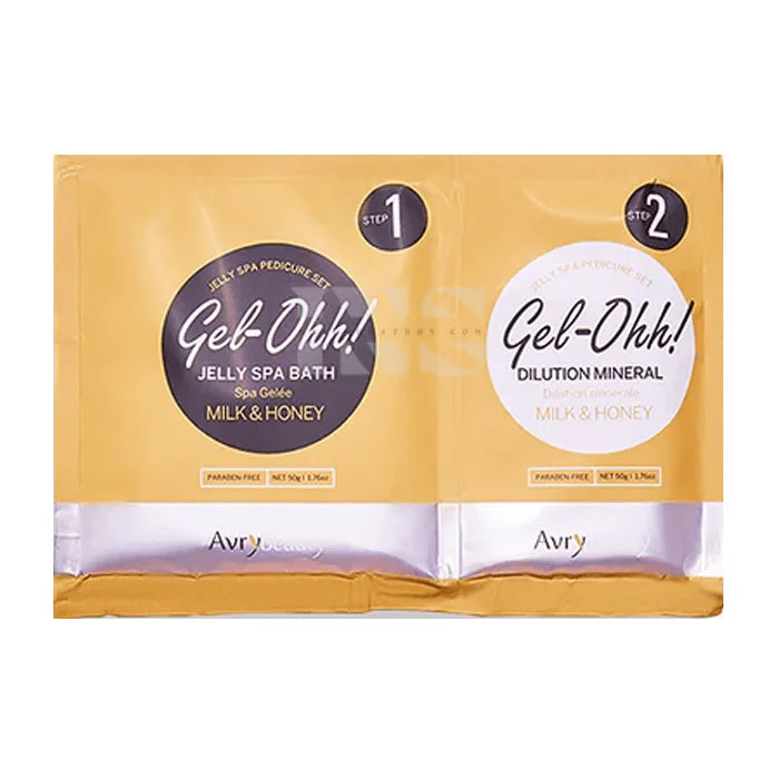 Gel-ohh! Jelly spa pedi 30/box - milk & honey - pedicure kit