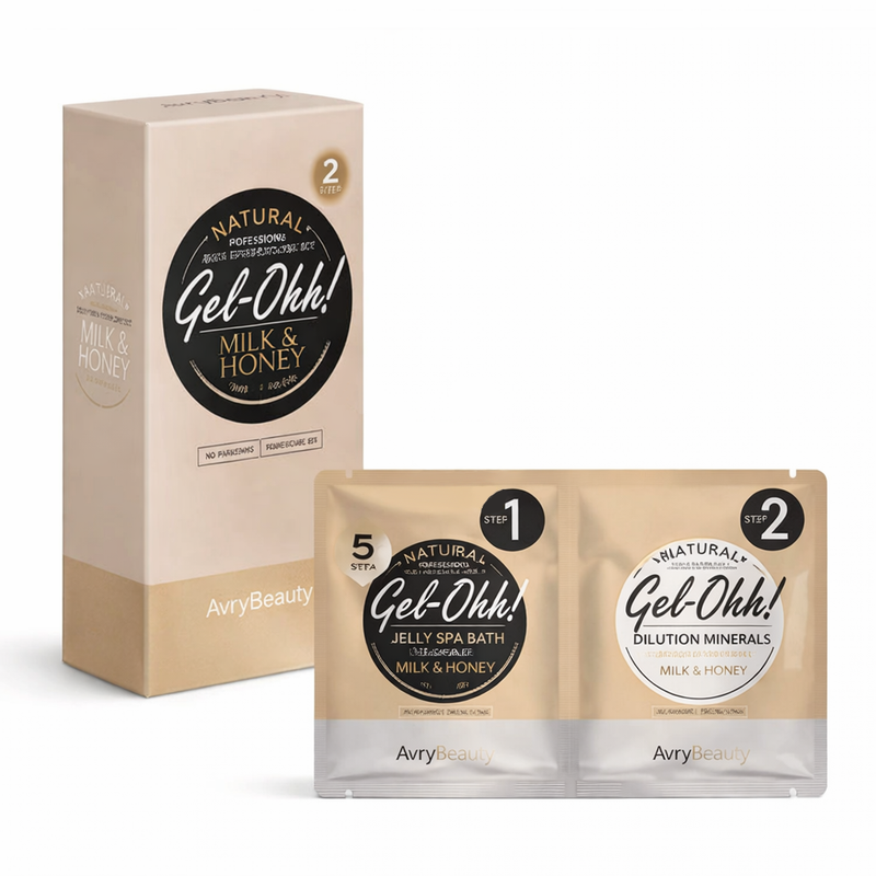Gel-ohh! Jelly spa pedi 30/box - milk & honey - pedicure kit