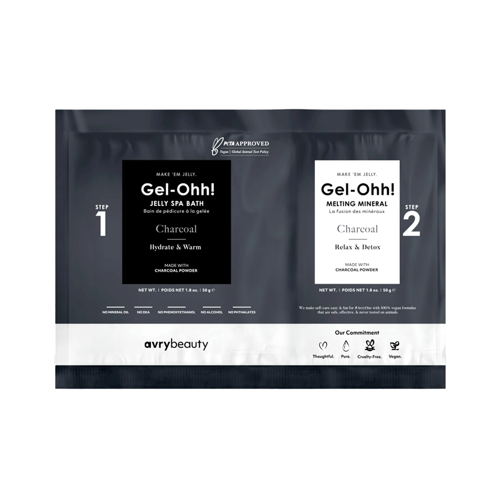 Gel-ohh! Jelly spa pedi single - charcoal - pedicure kit