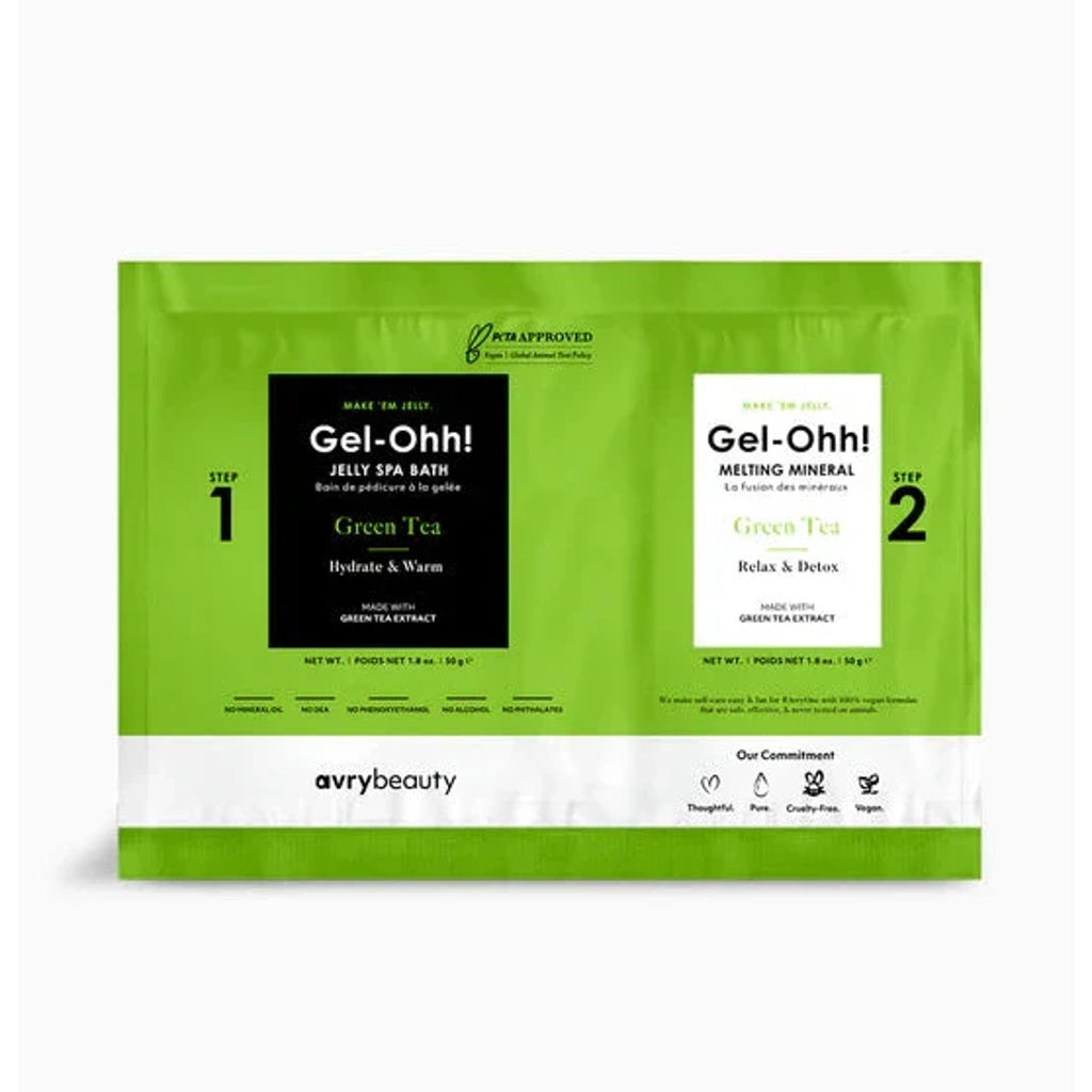Gel-ohh! Jelly spa pedi single - green tea - pedicure kit