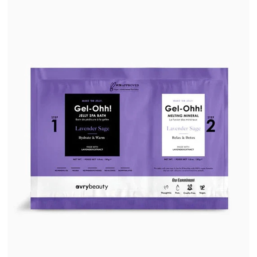 Gel-ohh! Jelly spa pedi single - lavender - pedicure kit