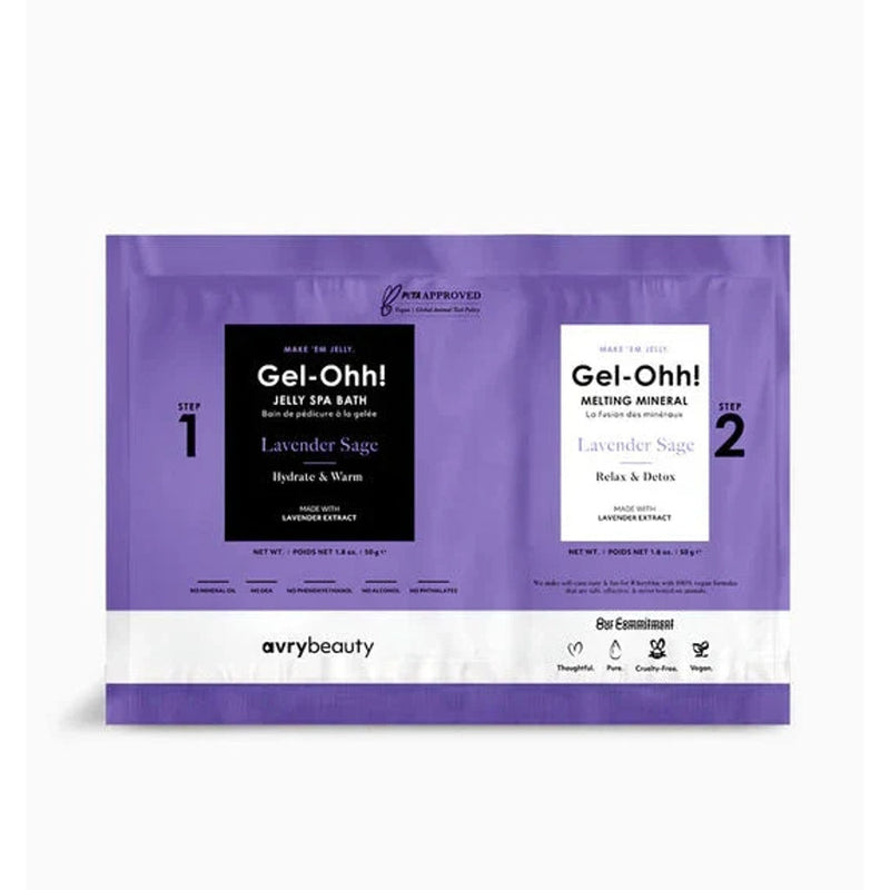 Gel-ohh! Jelly spa pedi single - lavender - pedicure kit
