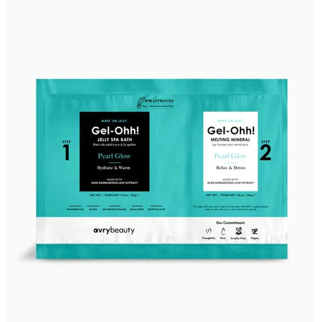 Gel-ohh! Jelly spa pedi single - pearl glow - pedicure kit